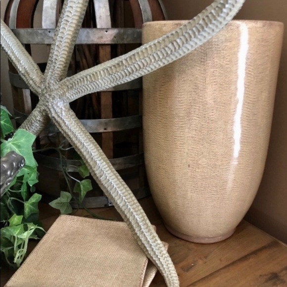 Pottery Barn Other - Pottery Barn Spicy Mustard Vase & Candle Trays New